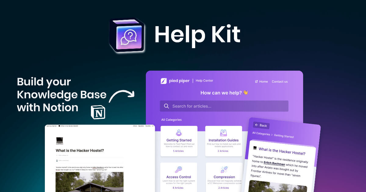 Screenshot of the project Help Kit
