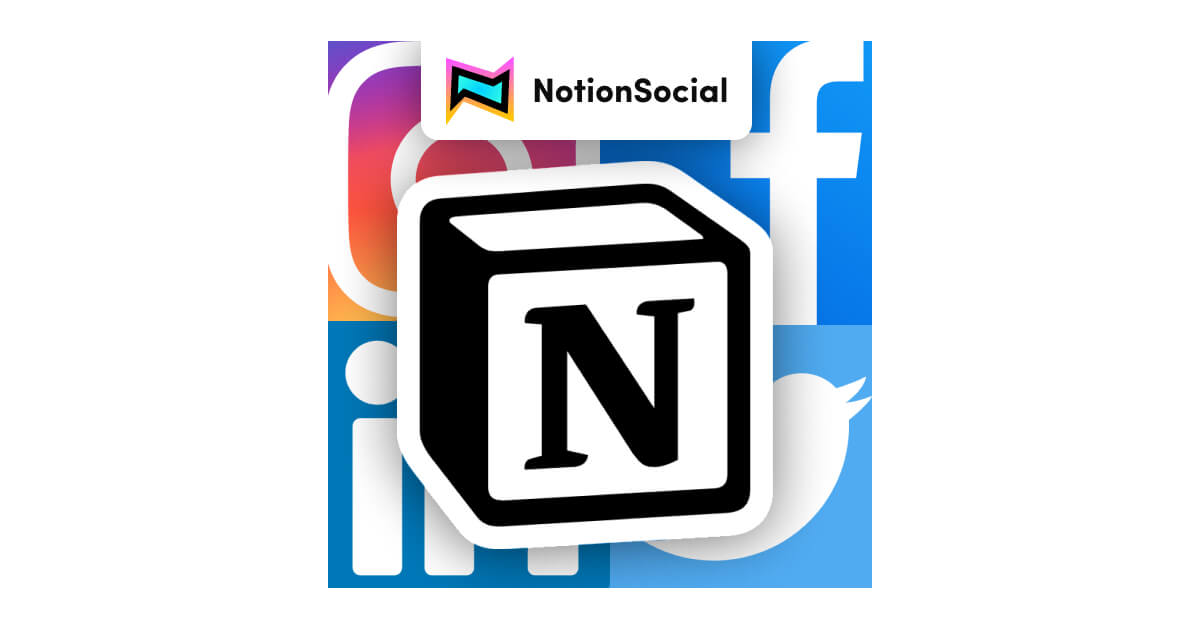 Screenshot of the project NotionSocial